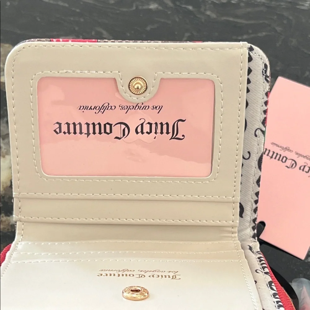 Juicy Couture Strawberry Zip Around Brown Wallet NWT